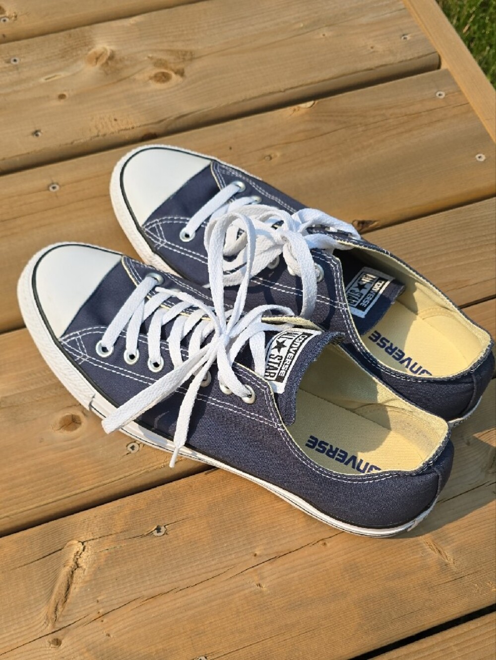 Converse Chuck Taylor All Star Low Top Navy Blue Mens 10 Womens 12 - Picture 7 of 7